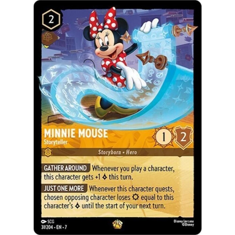 Disney Lorcana Minnie Mouse - Storyteller 31/204 Archazia's Island FOIL